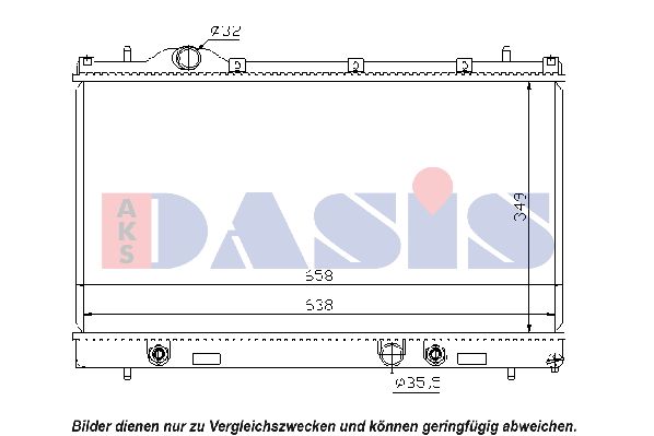 AKS DASIS Radiaator,mootorijahutus 520014N